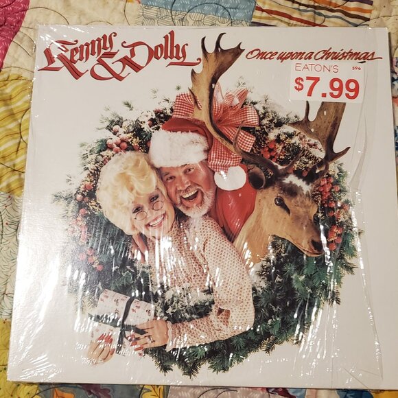80's Kenny & Dolly "Once Upon a Christmas" Christmas Record - 80's Christmas - Picture 1 of 7